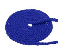 PATIKIL 1/2 Inch x 100 Feet Natural Twisted Cotton Rope 3 Strand Strong Thick Cotton Rope Tug of War Rope for Railings Crafts Home Decor, Blue