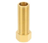 PATIKIL 1/2" Male to 1/2" Female Brass Pipe Extension Fitting Adapter, 5 Pcs 70mm Length Straight Thread NPS Hex Connector Pipe Fittings Bushing Converter