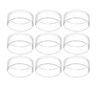 PATIKIL 1.2" Round Baseball Stand, 9 Pcs Acrylic Sphere Holder Crystal Sphere Holder Clear Ball Display Stands for Golf Ball Softball Marbles Collections Crystal Balls