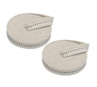 PATIKIL 1/2" Wide 6 Feet 100% Cotton Flat Wick, 2 Rolls Oil Lamp Wicks with Black Stitch for Kerosene Lamp Lantern Oil Burner