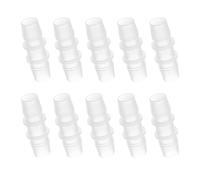 PATIKIL 1/2" x 1/2" Plastic Hose Barb Fitting, 5 Pcs Thru-Bulk Pipe Connectors Barbed Splicer Mender Joint Adapter Union for Aquarium Fuel Gas Liquid Air