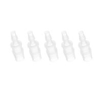 PATIKIL 1/2" x 1/4" Plastic Hose Barb Fitting, 5 Pcs Thru-Bulk Pipe Connectors Barbed Splicer Mender Joint Adapter Union for Aquarium Fuel Gas Liquid Air