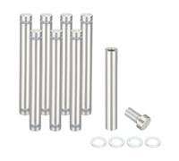 PATIKIL 1/2" x 3.9" Standoff Screws, 8Pcs Stainless Steel Double Head Screw Stand Off Wall Mount Hardware Advertising Nail for Hanging Acrylic Picture Frame