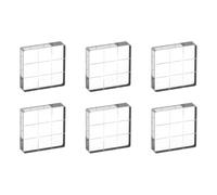 PATIKIL 1.2"x1.2" Acrylic Stamp Block, 6Pcs Clear Stamping Block with Grid Lines Decorative Mounting Blocks Square for Scrapbooking DIY Crafts Card Making