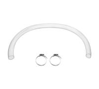 PATIKIL 1.25" ID x 1.49" OD x 3.3 Ft Length Clear Vinyl Tubing, Flexible Plastic PVC Pipe Tube Hose with 2 Stainless Clamps for Liquid Transfer, Transparent