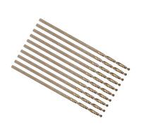 PATIKIL 1.2mm Drill Bit #56, Micro Number Small Bits 4341 High-Speed Steel 118° Gold for Soft Thin Metal Steel Wood Acrylic - 10 Pack