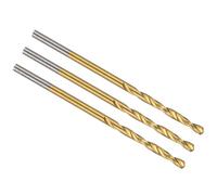 PATIKIL 1.2mm Drill Bit, M42 8% Cobalt High-Speed Steel Jobber Straight Shank 135° Titanium Nitride (TiN) Coated for Hard Metal Stainless Steel - 3 Pack