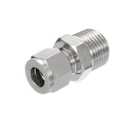 PATIKIL 1/2NPT x 10mm 304 Stainless Steel Compression Tube Fitting, Double Ferrules Compression Tube Fitting Straight Adapter Connect