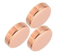 PATIKIL 1-3/4 Inch ID Copper Pipe End Cap, 3 Pack Copper Fitting Cap Sweat Plug Solder Connection for Plumbing HVAC Air Conditioner