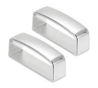 PATIKIL 1 3/8 Inch 36mm Belt Loop Keepers, 2 Pack Alloy Belt Strap Ring Men's Buckle for DIY Craft Belt Fixing, Silver Tone