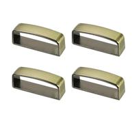 PATIKIL 1-3/8 Inch 40mm Belt Loop Keepers, 4 Pcs Alloy Belt Strap Ring Men's Buckle for DIY Craft Fixing, Copper Tone