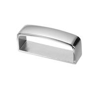 PATIKIL 1-3/8 Inch 40mm Belt Loop Keepers, Alloy Belt Strap Ring Men's Buckle for DIY Craft Fixing, Silver Tone