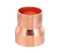 PATIKIL 1 3/8" to 1 1/8" ID Copper Reducer 1pcs 99.9% Pure Copper Reducing Coupling Pressure Fitting Pipe Tube Connector Adapter with Sweat Solder Connection