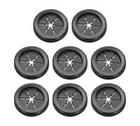 PATIKIL 1.3" Drill Hole Rubber Grommets, 8Pcs Desk Grommet Cable Grommet Hole Cover Cord Organizer for Office Home Table Countertop, Black