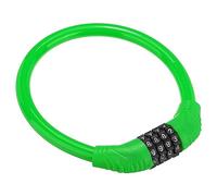 PATIKIL 1.3 Feet Combination Bicycle Lock, 4 Digit Steel Cable Resettable Combination Code Lock for Bicycle Outdoor Use, Green