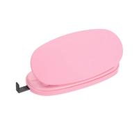PATIKIL 1/4" 2 Hole Paper Punch, Metal Hole Puncher 10 Sheet Punch Capacity Frosted Surface Manual Loose Leaf Hole Punch for Office and Home Supplies, Pink