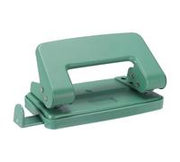 PATIKIL 1/4" 2 Hole Punch, Handheld Heavy Duty Hole Puncher Press Metal Paper Puncher for Tag DIY Craft Scrapbook Ticket, Green