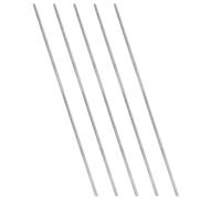 PATIKIL 1/4"-20 UNC 304 Stainless Steel Fully Threaded Rod, 5Pcs 15.7" Length Long Threaded Screw Right Hand Threads All Threaded Rod Studs for Anchoring Bolt, Clamps, Hangers and U-Bolts