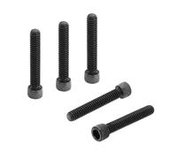 PATIKIL 1/4"-20 x 1-1/2 Socket Head Cap Screws Bolts, 20Pcs Carbon Steel Hex Head Metric Screws for Door Road Bicycle Mountain Bike Auto Ship Communication Equipment, Black