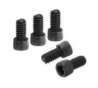 PATIKIL 1/4"-20 x 1/2 Socket Head Cap Screws Bolts, 50Pcs Carbon Steel Hex Head Metric Screws for Door Road Bicycle Mountain Bike Auto Ship Communication Equipment, Black