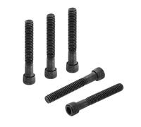 PATIKIL 1/4"-20 x 1-3/4 Socket Head Cap Screws Bolts, 20Pcs Carbon Steel Hex Head Metric Screws for Door Road Bicycle Mountain Bike Auto Ship Communication Equipment, Black