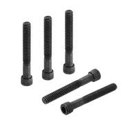 PATIKIL 1/4"-20 x 2 Socket Head Cap Screws Bolts, 20Pcs Carbon Steel Hex Head Metric Screws for Door Road Bicycle Mountain Bike Auto Ship Communication Equipment, Black