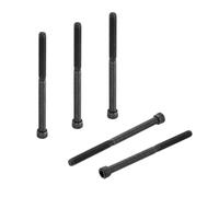 PATIKIL 1/4"-20 x 3-1/2 Socket Head Cap Screws Bolts, 10Pcs Carbon Steel Hex Head Metric Screws for Door Road Bicycle Mountain Bike Auto Ship Communication Equipment, Black