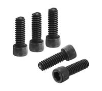 PATIKIL 1/4"-20 x 3/4 Socket Head Cap Screws Bolts, 50Pcs Carbon Steel Hex Head Metric Screws for Door Road Bicycle Mountain Bike Auto Ship Communication Equipment, Black