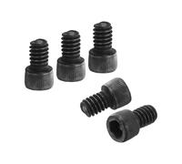 PATIKIL 1/4"-20 x 3/8 Socket Head Cap Screws Bolts, 50Pcs Carbon Steel Hex Head Metric Screws for Door Road Bicycle Mountain Bike Auto Ship Communication Equipment, Black