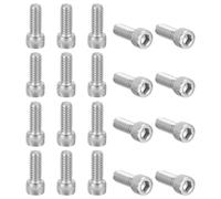 PATIKIL 1/4-20 x 5/8" Hex Socket Cap Head Screw Bolt, 20Pcs 304 Stainless Steel 18-8, Machine Full Thread for Construction, Manufacturing, Engineering, Assembling, Furniture
