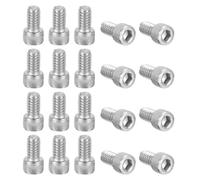 PATIKIL 1/4-20 x 7/16" Hex Socket Cap Head Screw Bolt, 20Pcs 304 Stainless Steel 18-8, Machine Full Thread for Construction, Manufacturing, Engineering, Assembling, Furniture