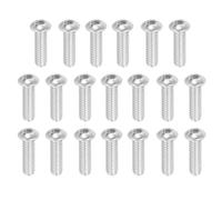 PATIKIL 1/4-20x1" Button Head Socket Cap Screws, 20 Pcs 304 Stainless Steel 18-8 Socket Cap Screw Bolts Allen Hex Drive Full Thread Fine Thread UNC