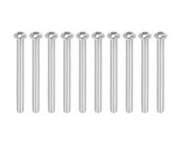 PATIKIL 1/4-20x3" Button Head Socket Cap Screws, 10 Pcs 304 Stainless Steel 18-8 Socket Cap Screw Bolts Allen Hex Drive Full Thread Fine Thread UNC