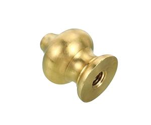 PATIKIL 1/4-27 Lamp Finial Ball Cap Knob, Lamp Shade Harp Top Screw Decoration for Table Lamps, Solid Brass