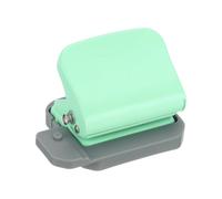 PATIKIL 1/4" 6 Hole Paper Punch, Metal Hole Puncher 5 Sheet Punch Capacity Loose Leaf Paper Puncher Circle Punch for Office and Home Supplies, Green