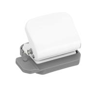 PATIKIL 1/4" 6 Hole Paper Punch, Metal Hole Puncher 5 Sheet Punch Capacity Loose Leaf Paper Puncher Circle Punch for Office and Home Supplies, White
