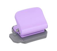 PATIKIL 1/4" 6 Hole Paper Punch, Metal Hole Puncher 5 Sheet Punch Capacity Loose Leaf Paper Puncher Circle Punch for Office and Home Supplies, Purple
