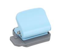 PATIKIL 1/4" 6 Hole Paper Punch, Metal Hole Puncher 5 Sheet Punch Capacity Loose Leaf Paper Puncher Circle Punch for Office and Home Supplies, Blue