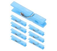 PATIKIL 1.4" Colored Clothes Pins, 100Pcs Mini Colorful Plastic Clothes Clips Strong Grip Photo Clips for Pictures Hanging Clothes Decorative Crafts, Blue
