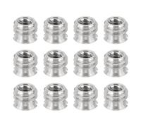 PATIKIL 1/4" Female to 3/8" Male Convert Screws Adapter, 12 Pcs Tripod Thread Adapter Mount for Camera Monopod Video DSLR SLR Mic Stand, Silver