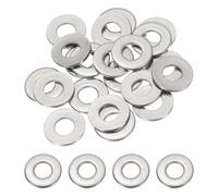 PATIKIL 1/4" ID x 5/8" OD Stainless Steel Flat Washers, 20 Pcs Round Metal Washer Small Spacer for Screws Bolts Nuts Assortment