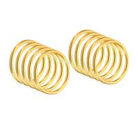 PATIKIL 1.4 Inch Dream Catcher Rings, 20 Pcs Metal Macrame Wreath Floral Round Ring Hoop for Christmas Decor Home Car DIY Craft Wedding Wall Hanging Decorations, Gold