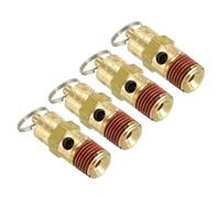 PATIKIL 1/4" Male NPT Safety Valve, 4 Pack Air Pressure Release Valve for Air Compressor, 150PSI Set Pressure