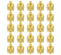 PATIKIL 1/4" SAE Service Access Valve Caps, 25 Pack Refrigeration Service Valve Cap Valve Core Remover with Rubber Seal for HVAC AC System