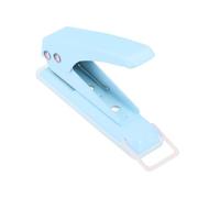 PATIKIL 1/4" Single Hole Punch, Handheld Heavy Duty Hole Puncher 20 Sheet Punch Capacity Press Metal Paper Puncher for Tag DIY Craft Scrapbook Ticket, Blue