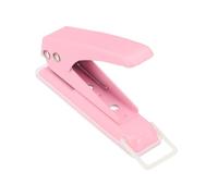 PATIKIL 1/4" Single Hole Punch, Handheld Heavy Duty Hole Puncher 20 Sheet Punch Capacity Press Metal Paper Puncher for Tag DIY Craft Scrapbook Ticket, Pink