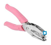 PATIKIL 1/4" Single Hole Punch, Handheld Hole Puncher with Soft Grip Circle Hole Metal Paper Puncher for Tag DIY Craft Scrapbook Ticket, Pink