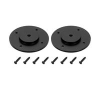 PATIKIL 1/4" Thread Tripod Adapter Holder 40mm Dia, 2Pcs Aluminum Alloy Flange Wall Mount Tripod Mount Plate with Self-tapping Screw for Magic Arm Monitor Light Flash DSLR Camera