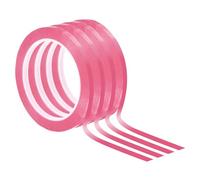 PATIKIL 1/4" Whiteboard Tape, 4 Pack Thin Dry Erase Tape for Graphic Chart Marking DIY Art, Pink