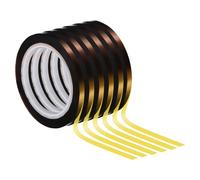 PATIKIL 1/4" Whiteboard Tape, 6 Pack Thin Dry Erase Tape for Graphic Chart Marking DIY Art, Brown